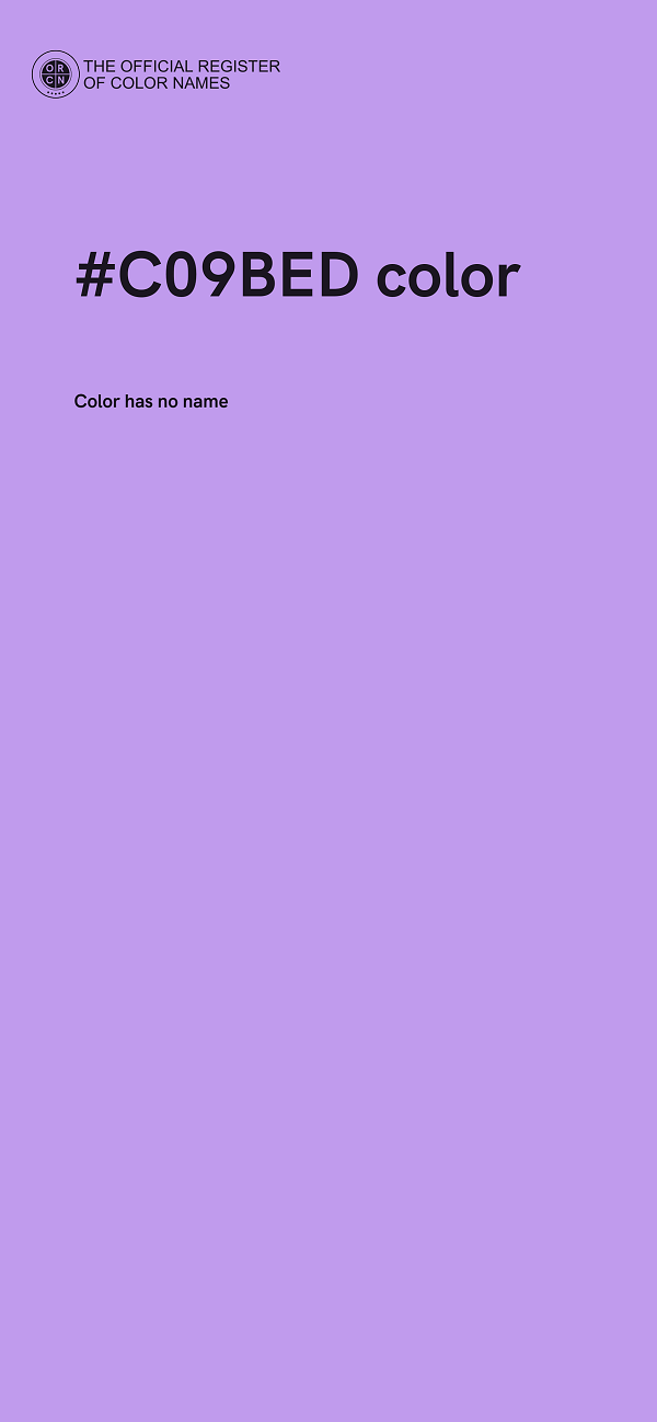 #C09BED color image
