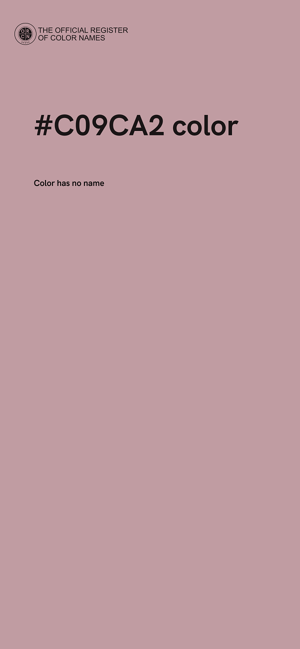 #C09CA2 color image