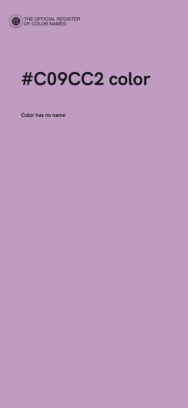 #C09CC2 color image