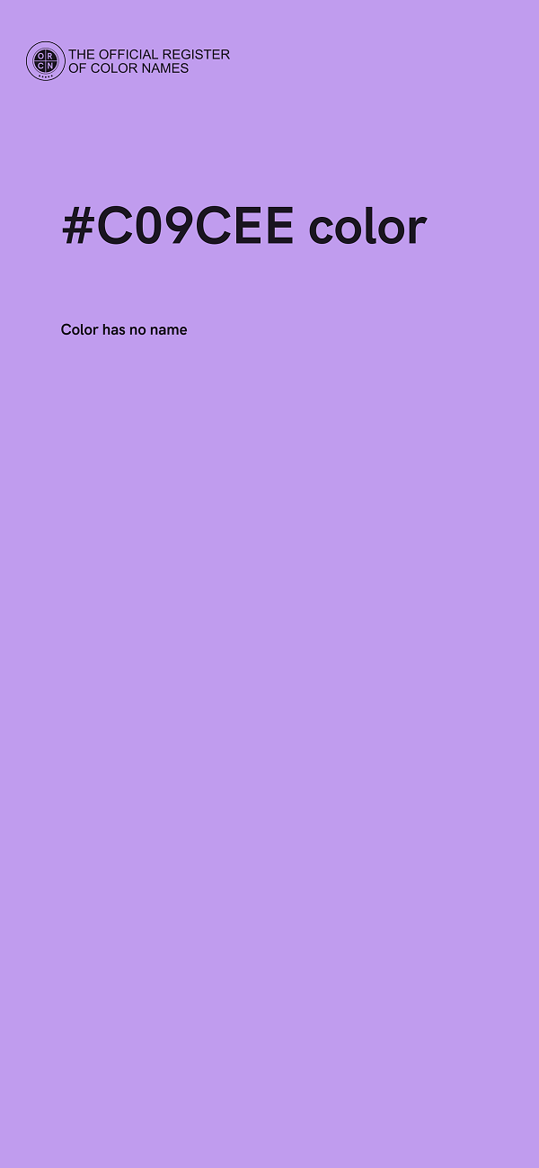 #C09CEE color image