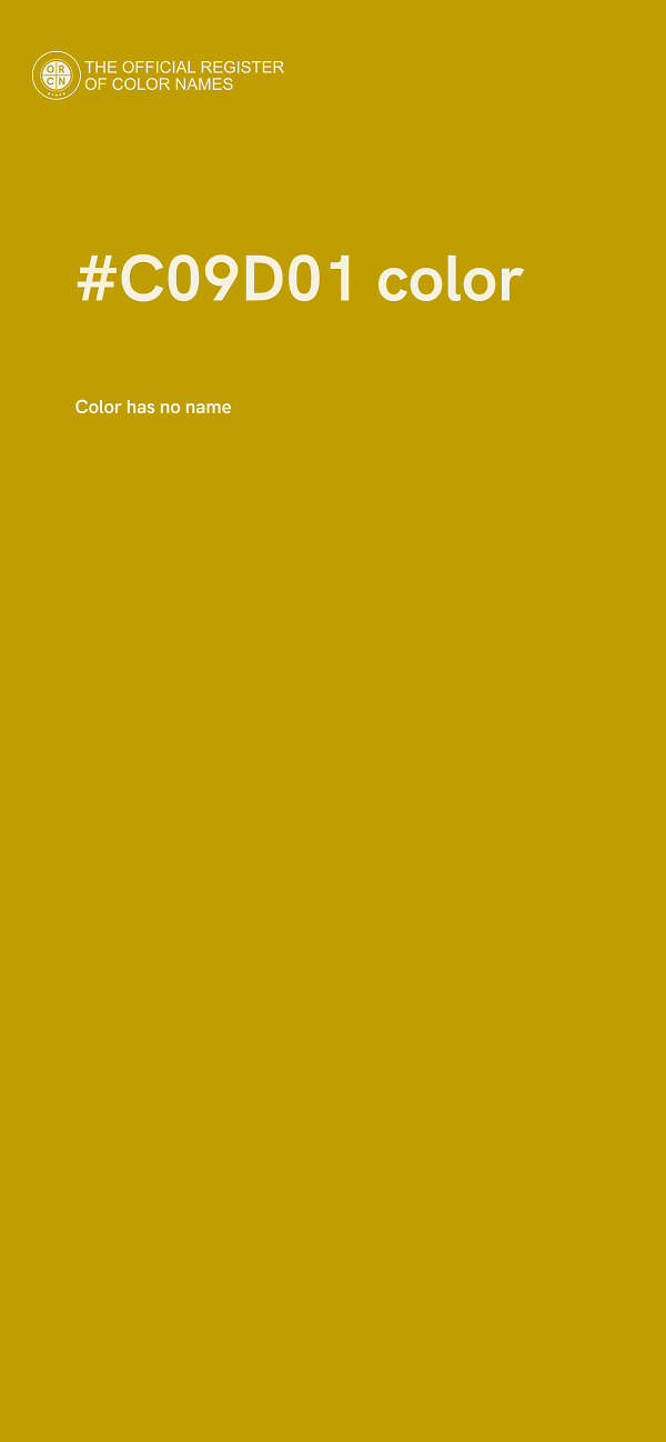#C09D01 color image