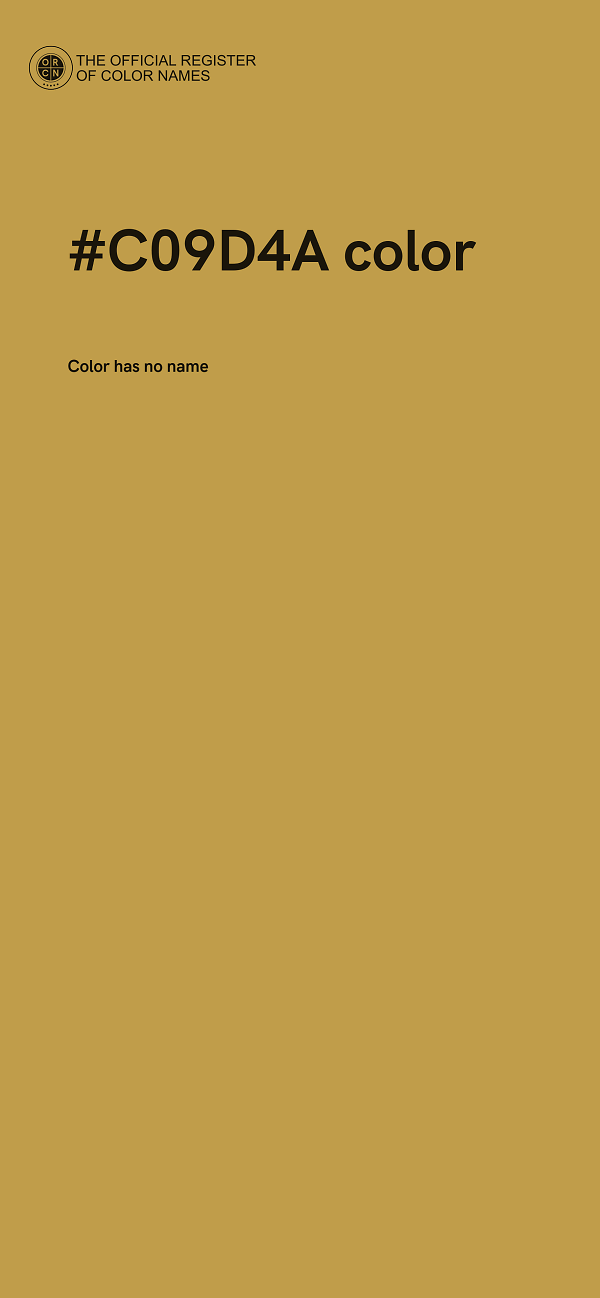 #C09D4A color image