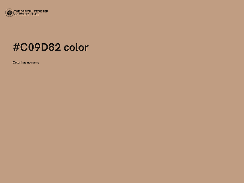 #C09D82 color image