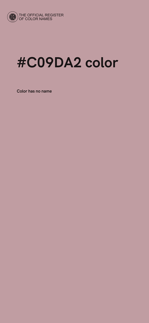 #C09DA2 color image
