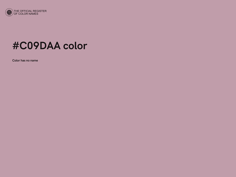 #C09DAA color image