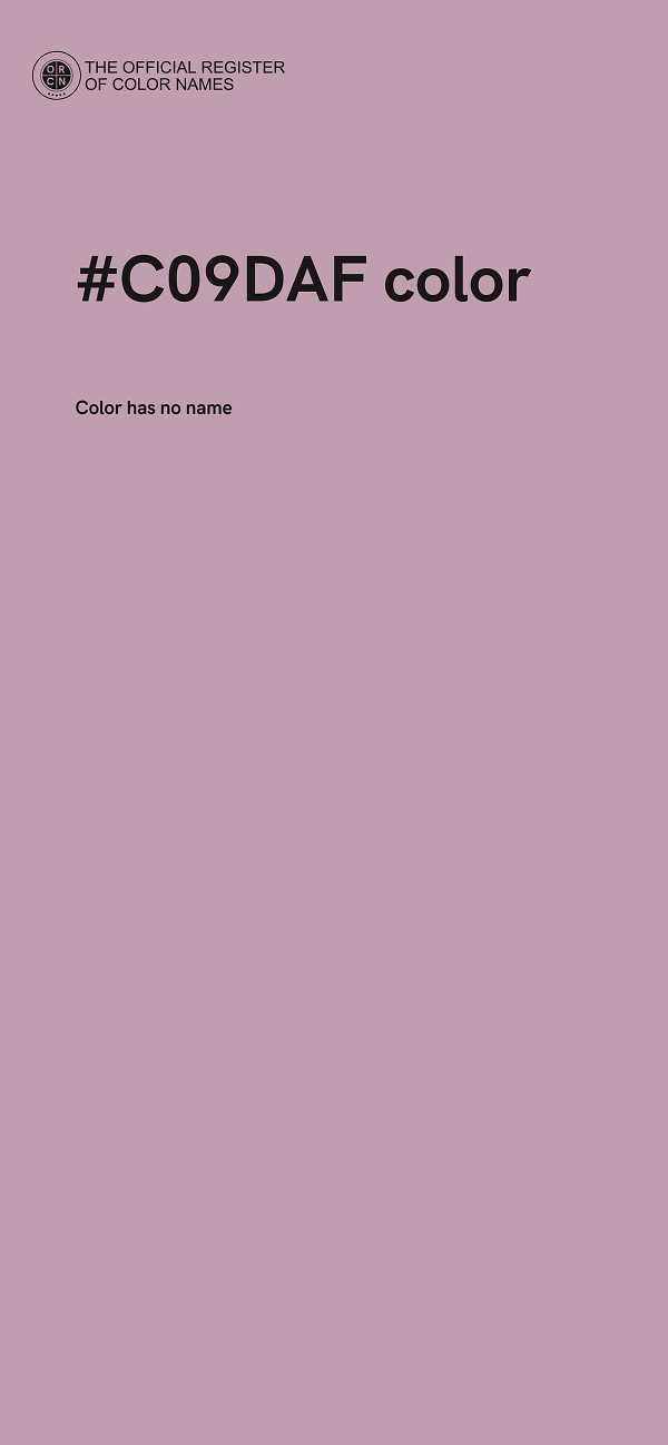 #C09DAF color image