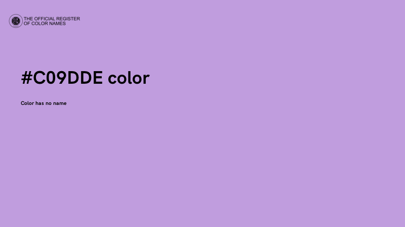 #C09DDE color image