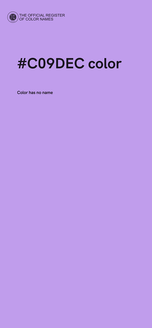 #C09DEC color image