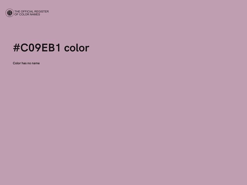 #C09EB1 color image