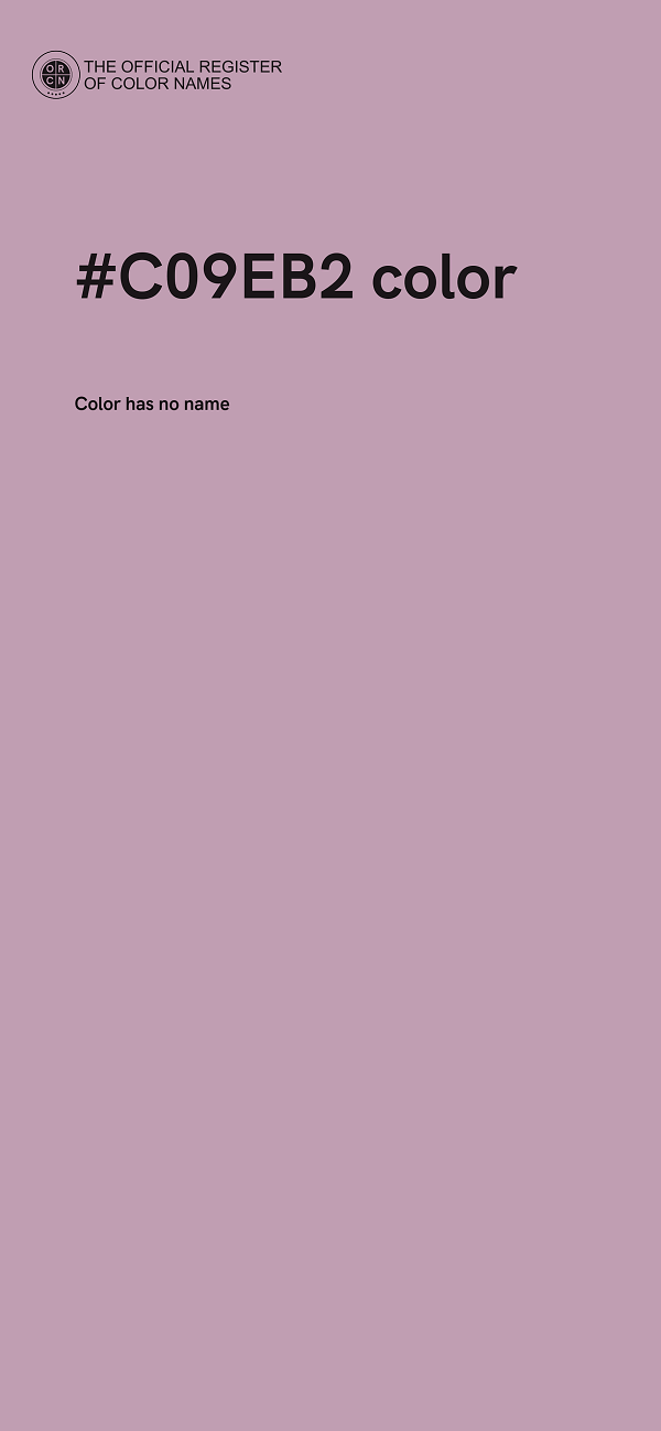 #C09EB2 color image