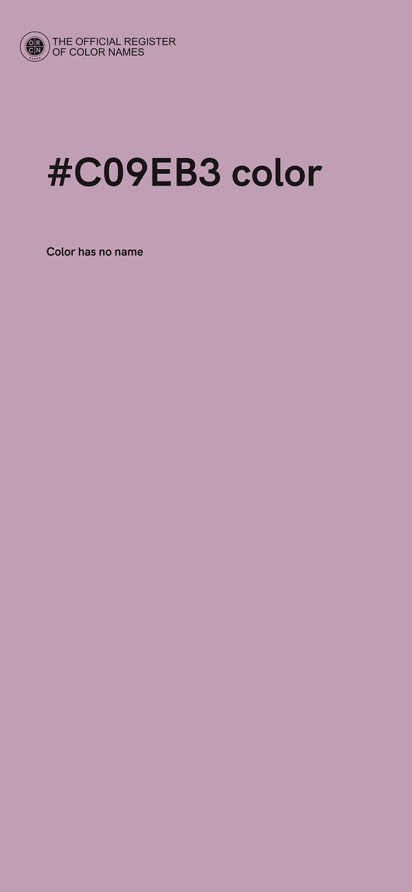 #C09EB3 color image