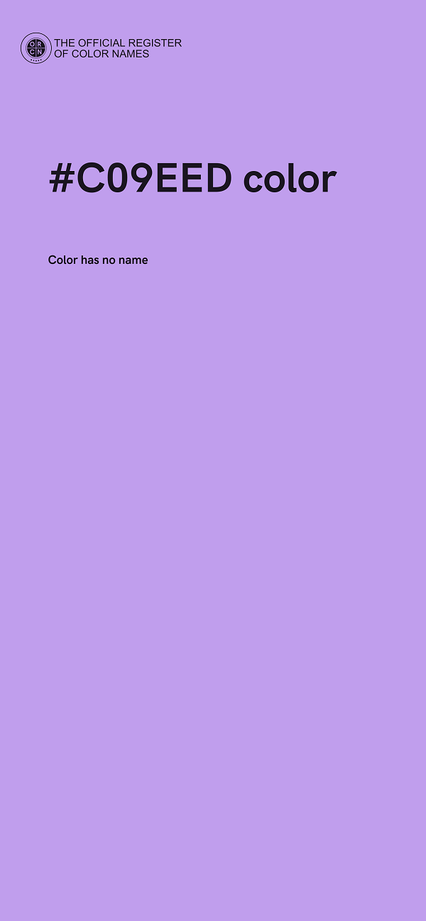 #C09EED color image
