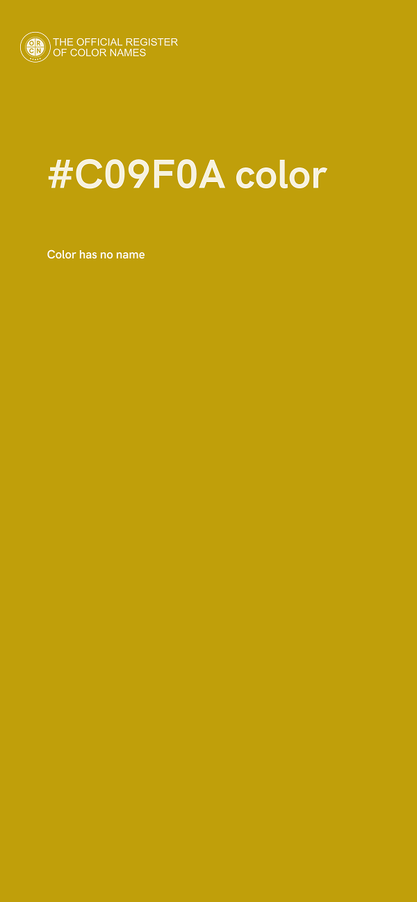 #C09F0A color image