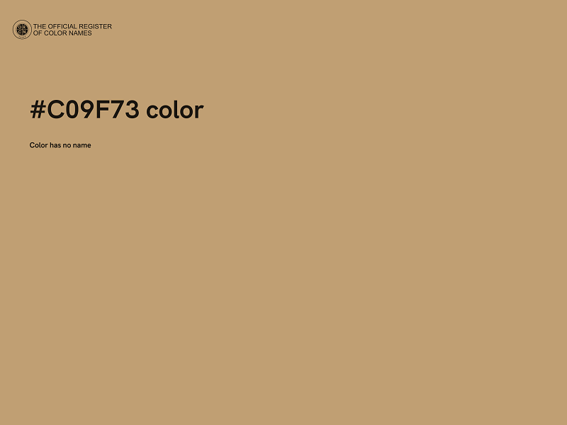 #C09F73 color image