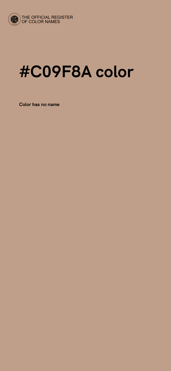 #C09F8A color image