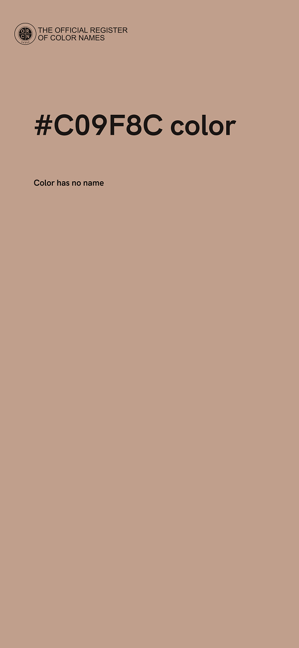 #C09F8C color image