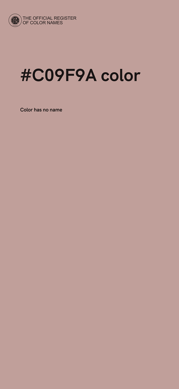 #C09F9A color image