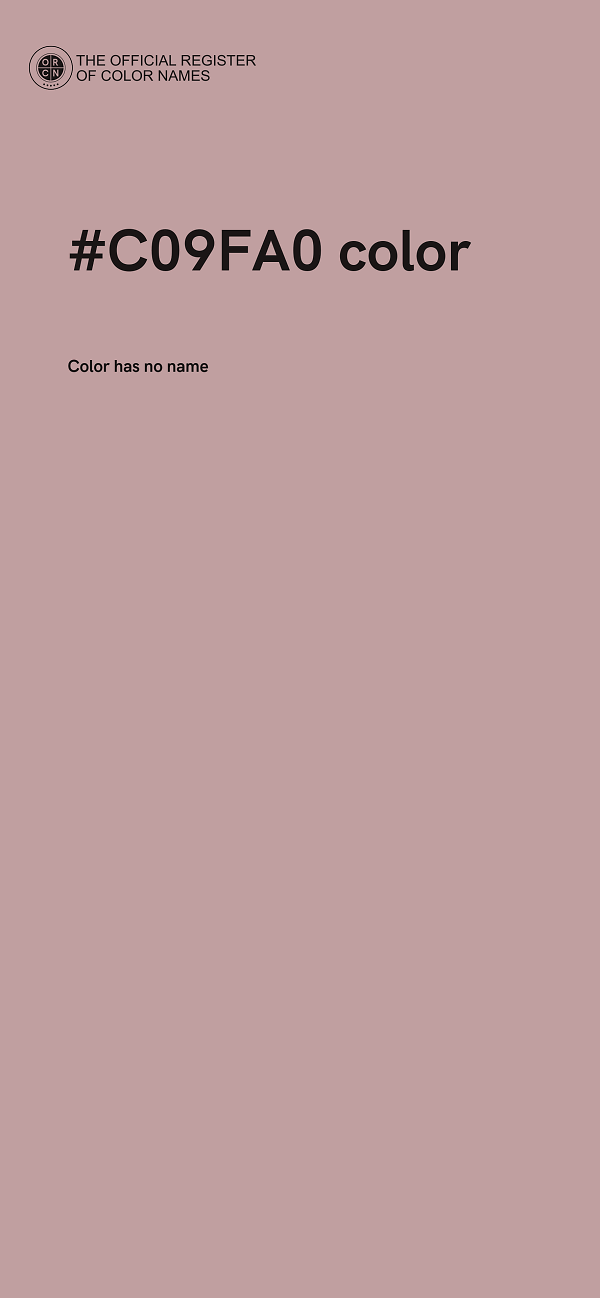 #C09FA0 color image