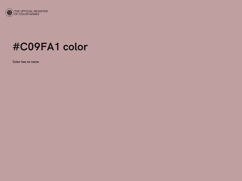 #C09FA1 color image
