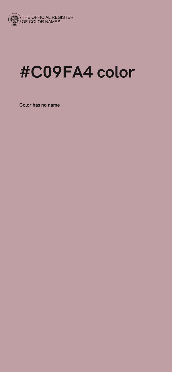 #C09FA4 color image