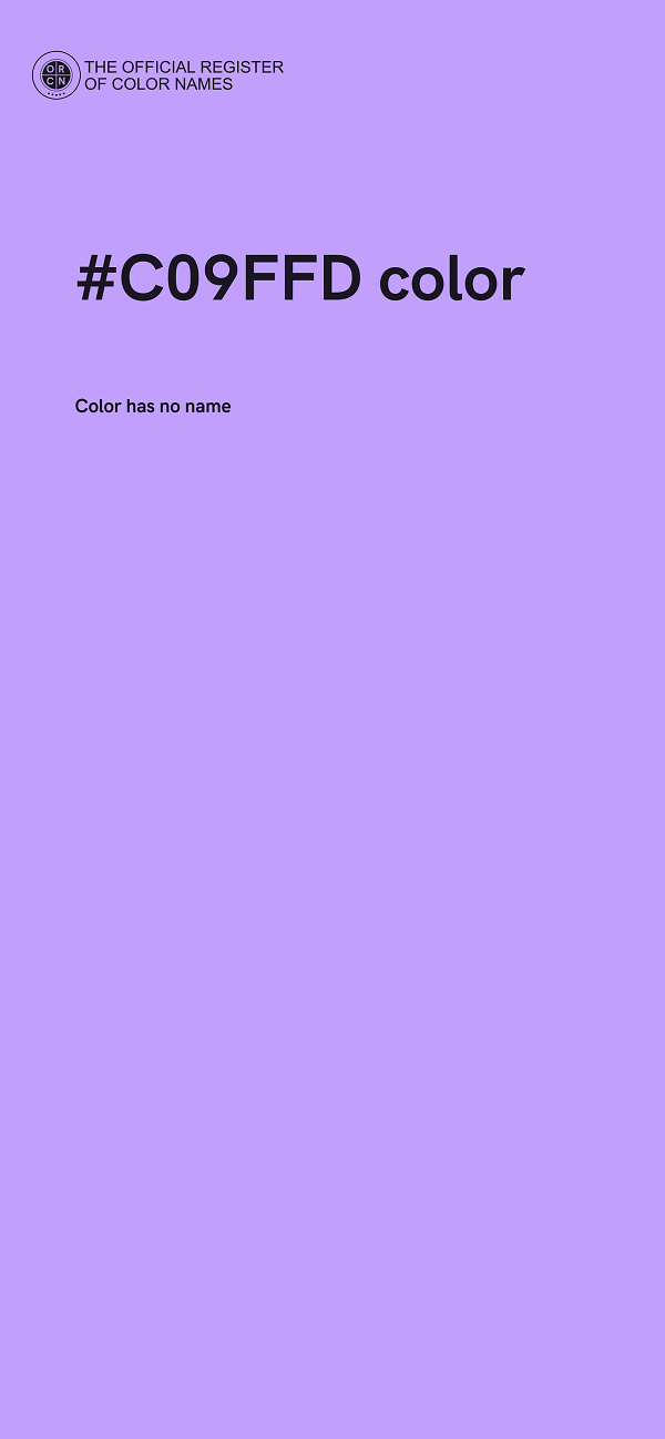 #C09FFD color image