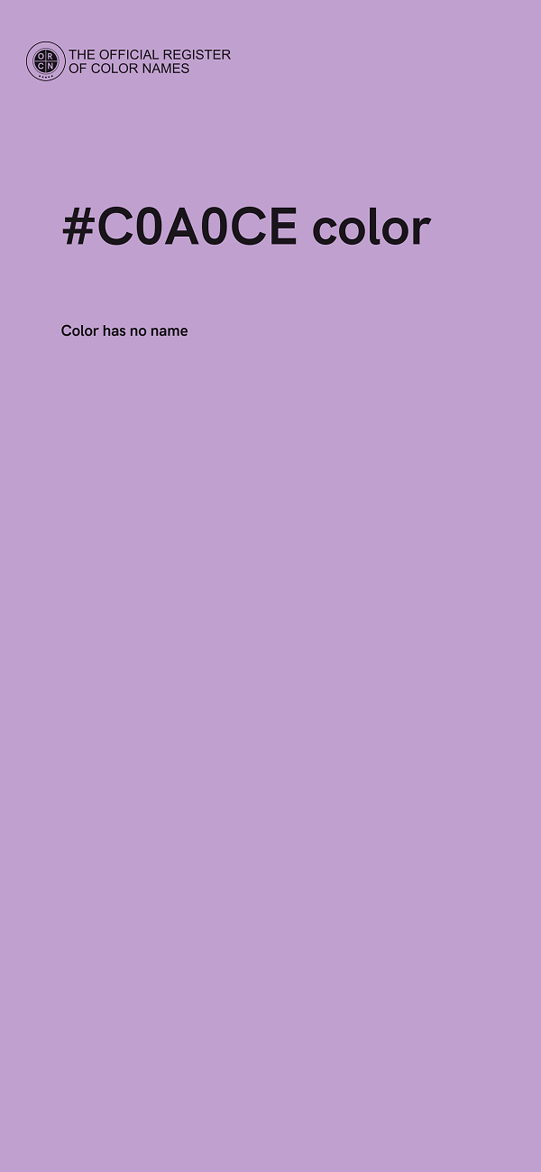 #C0A0CE color image