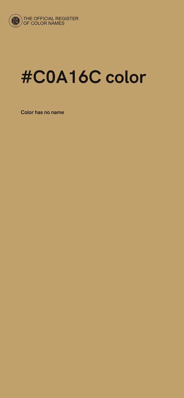 #C0A16C color image
