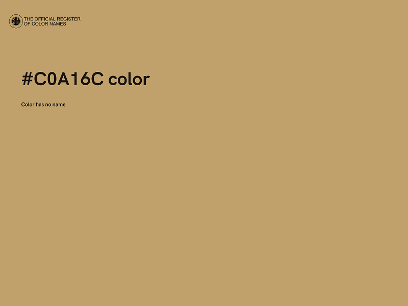 #C0A16C color image