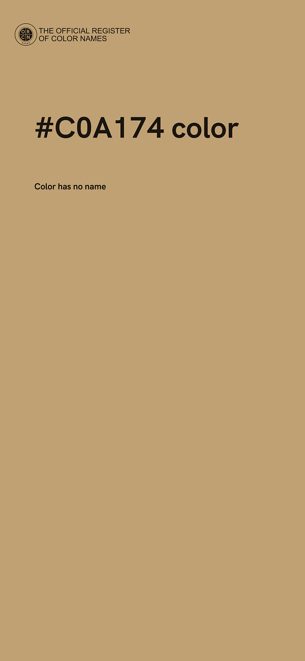 #C0A174 color image