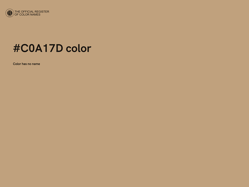 #C0A17D color image