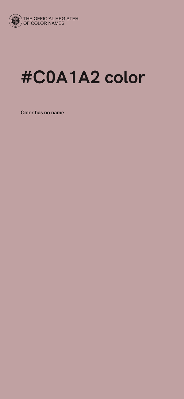 #C0A1A2 color image