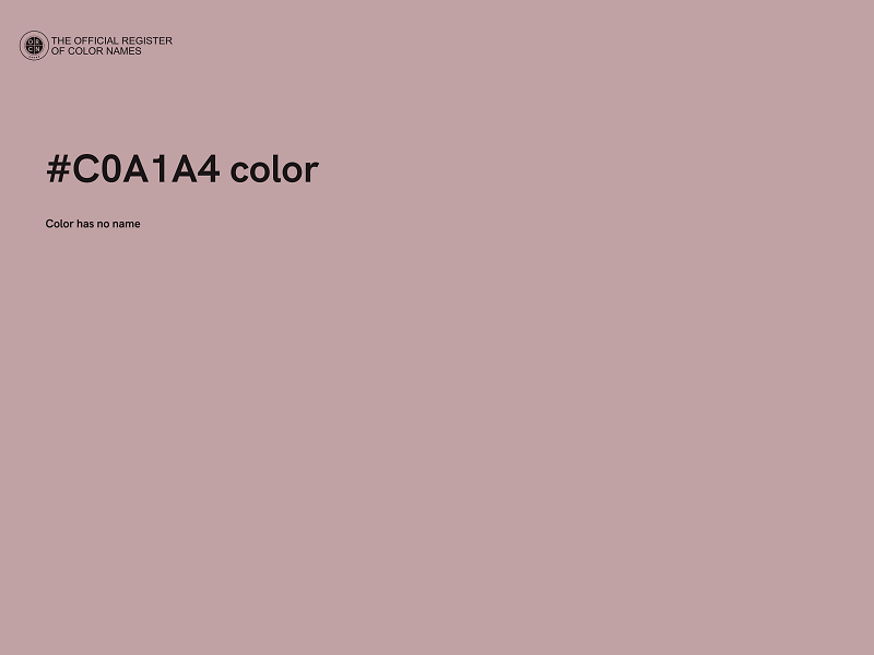 #C0A1A4 color image