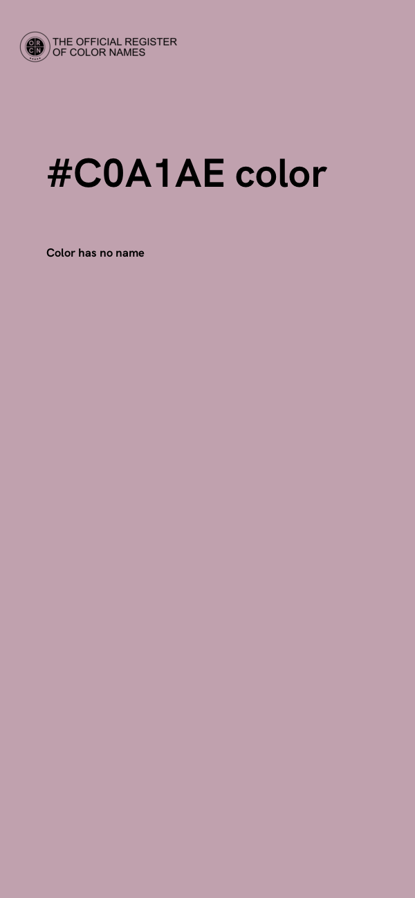 #C0A1AE color image