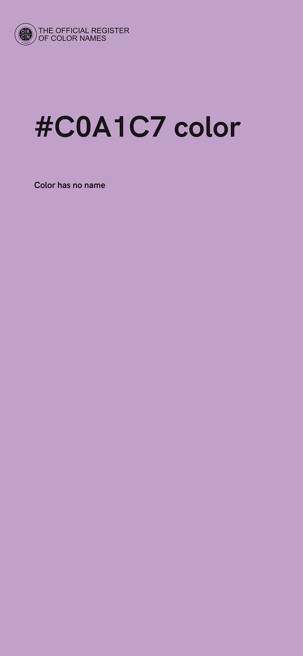 #C0A1C7 color image