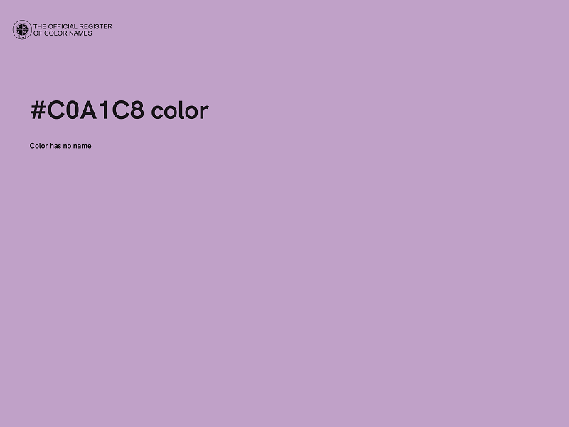 #C0A1C8 color image