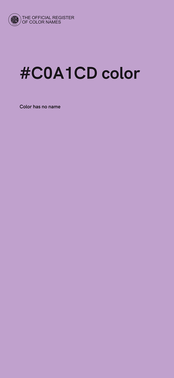 #C0A1CD color image