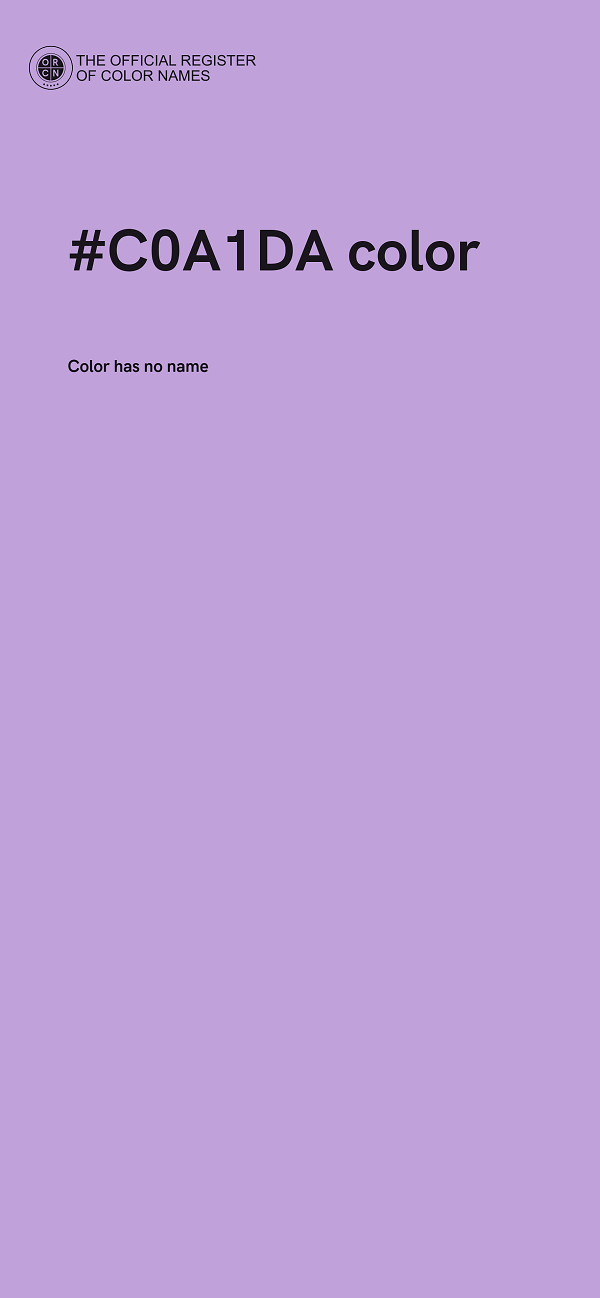 #C0A1DA color image