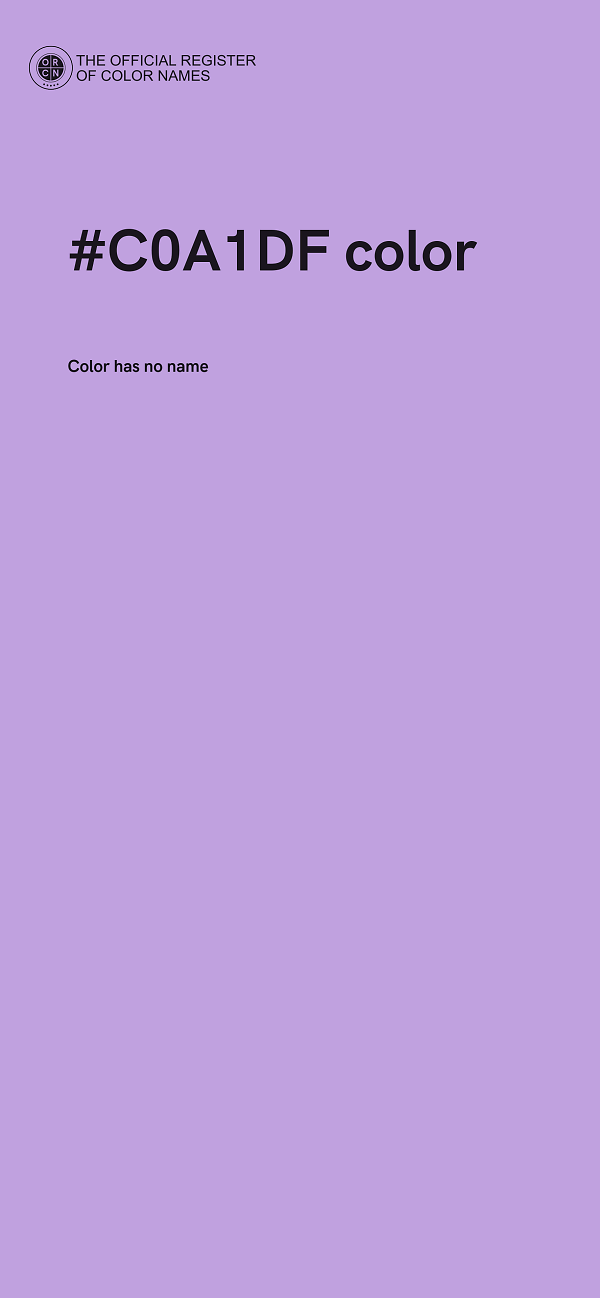 #C0A1DF color image