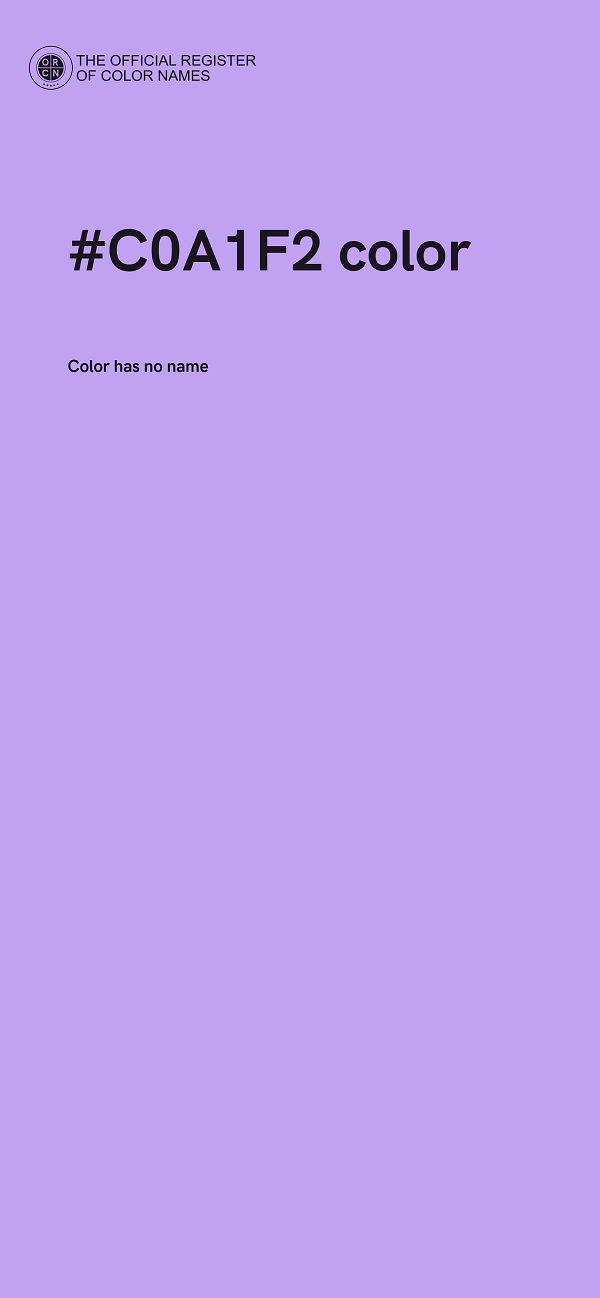 #C0A1F2 color image