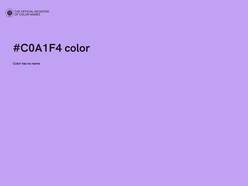 #C0A1F4 color image