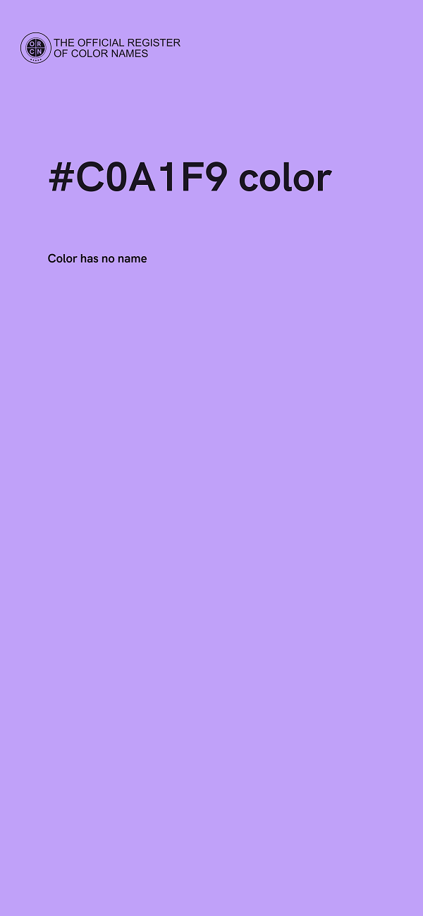#C0A1F9 color image