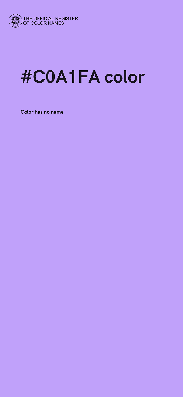 #C0A1FA color image