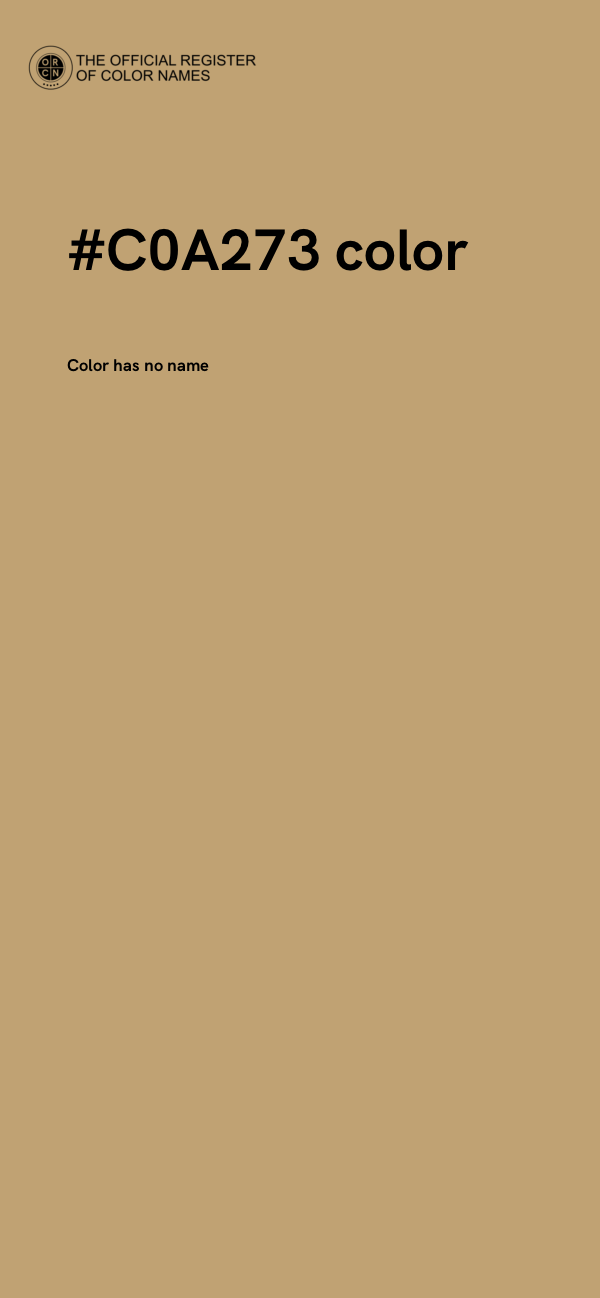 #C0A273 color image