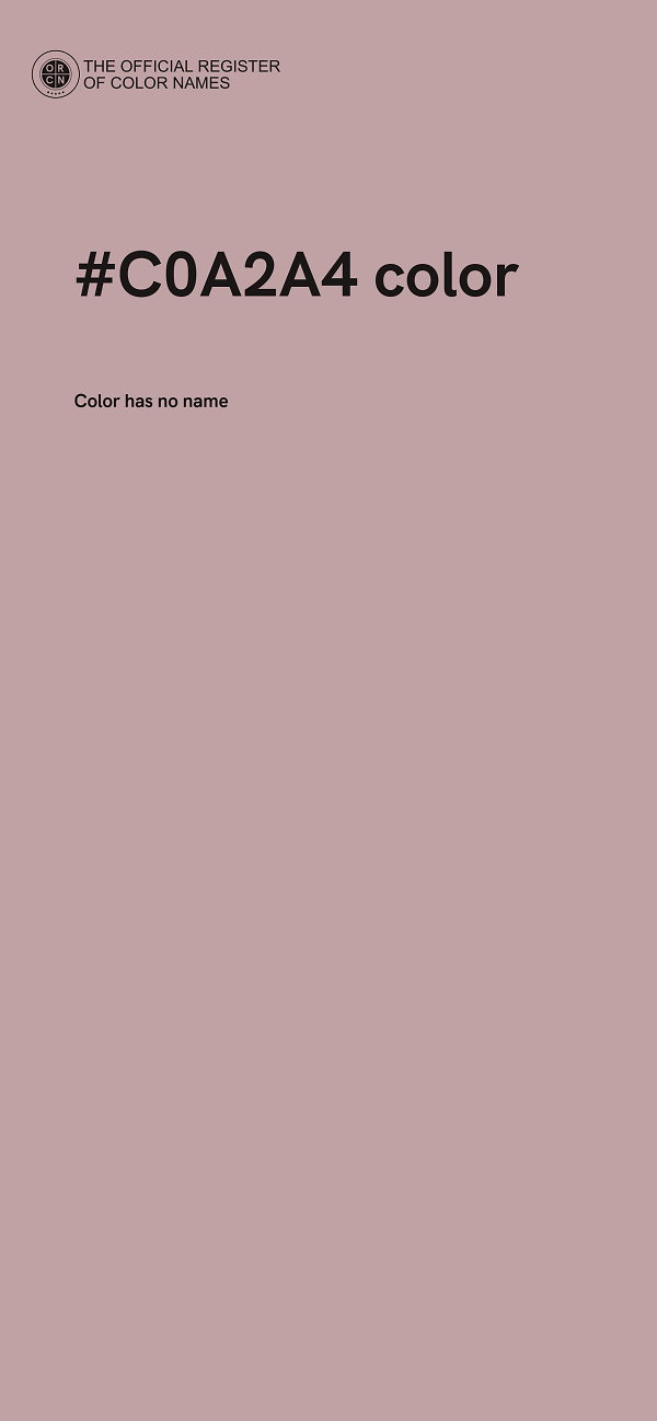 #C0A2A4 color image