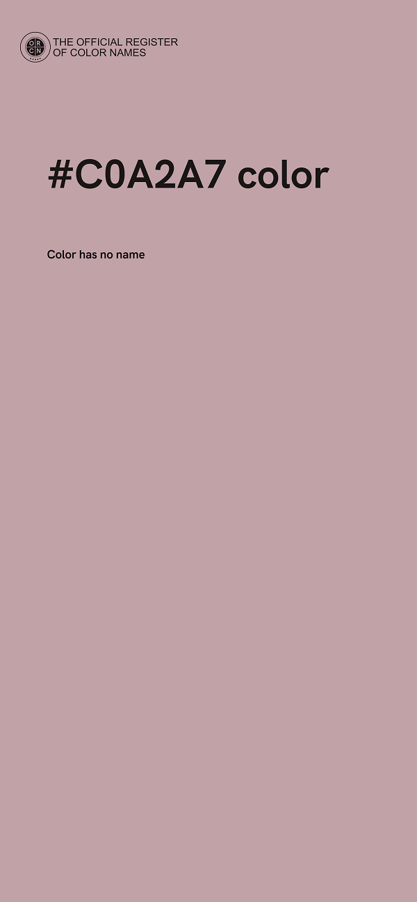 #C0A2A7 color image