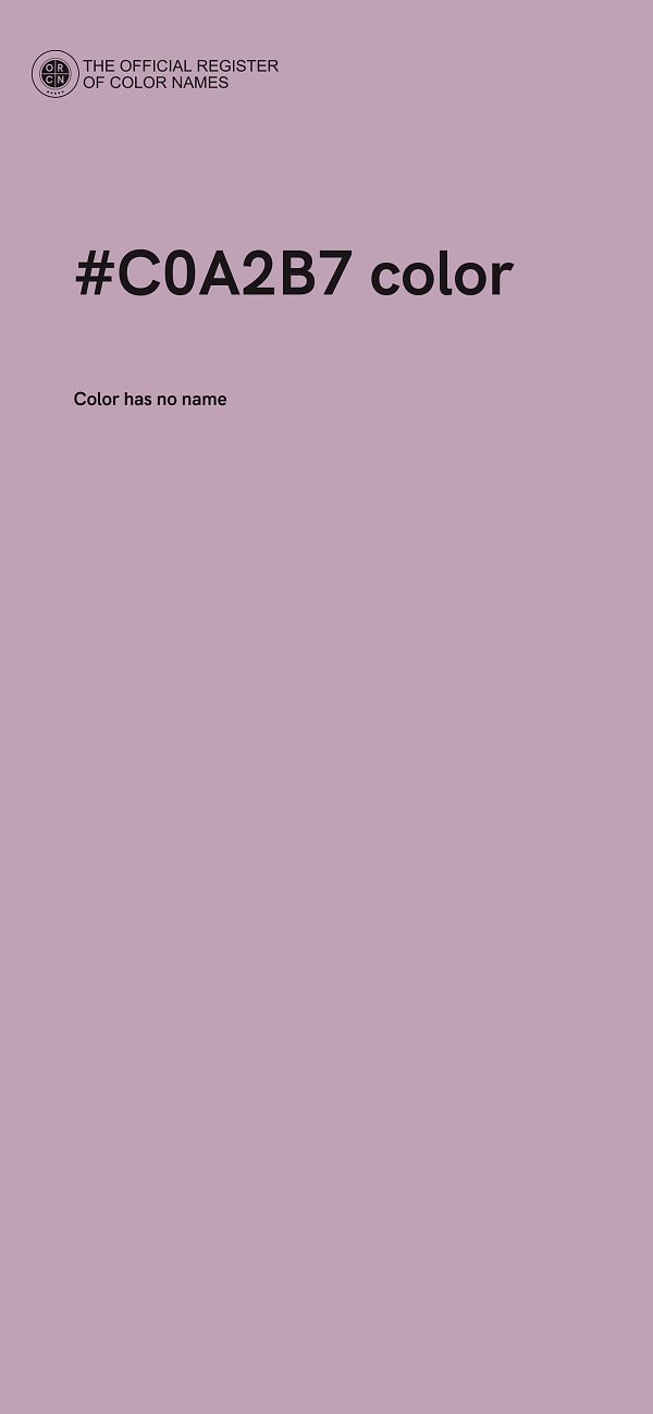 #C0A2B7 color image