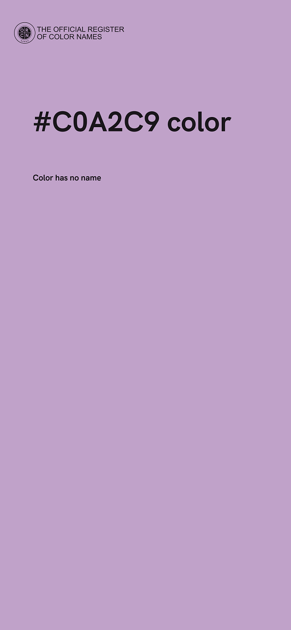#C0A2C9 color image