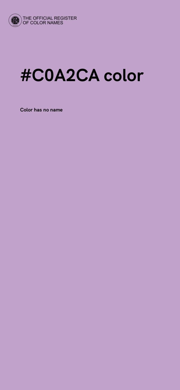 #C0A2CA color image