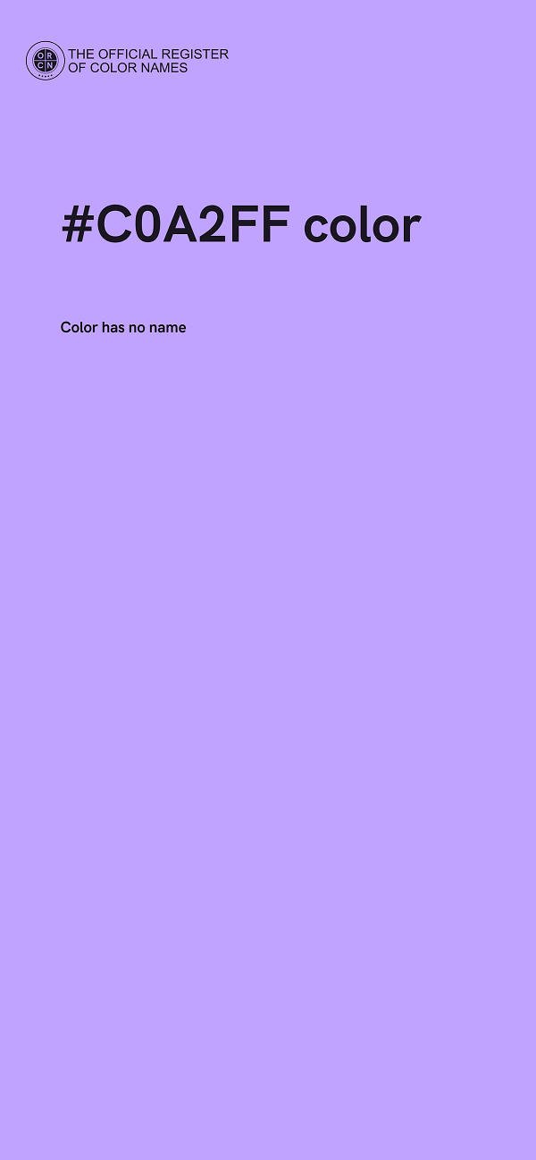 #C0A2FF color image