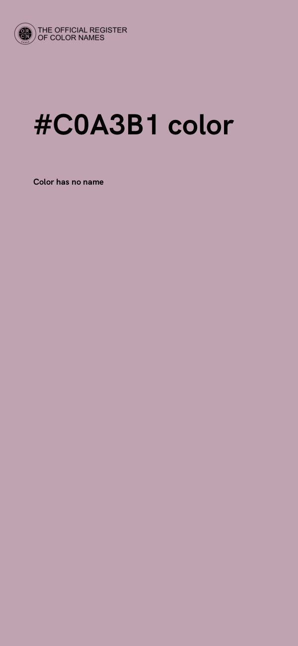 #C0A3B1 color image
